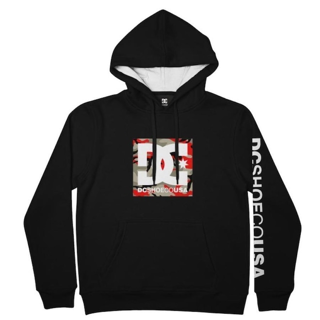 Blusão de Moletom com Capuz Dc Shoes Dc Square Star Camo Fill - Masculino - Foto 1