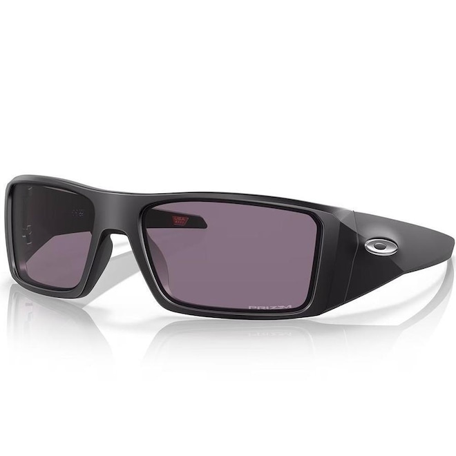 Óculos de Sol Unissex Oakley Heliostat Matte Black Prizm Grey - Foto 1
