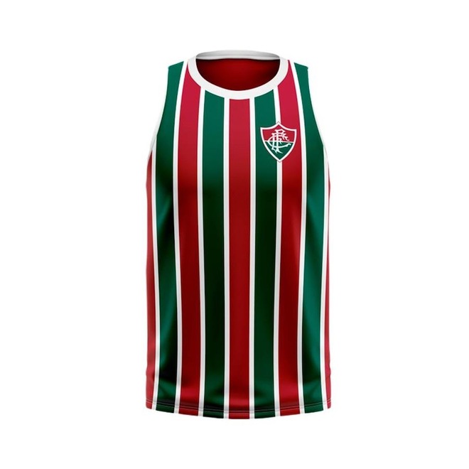 Camiseta Regata do Fluminense Braziline Blogging Tricolor - Masculina - Foto 1