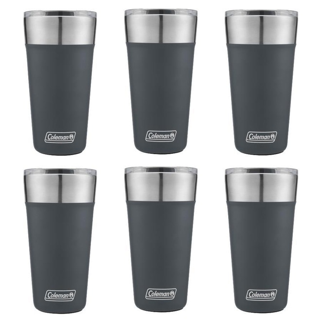 Kit de Copos Térmico Coleman com Tampa - 600ml - 6 Unds Azul - Foto 1