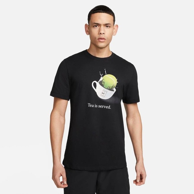 Camiseta NikeCourt Dri-FIT - Masculina - Foto 1
