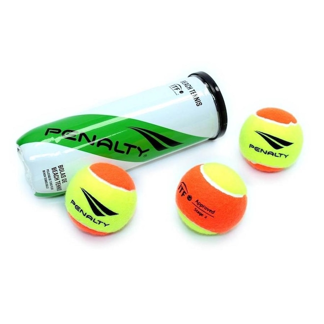 Kit com 3 Bolas Beach Tennis Penalty Xxii - Foto 1