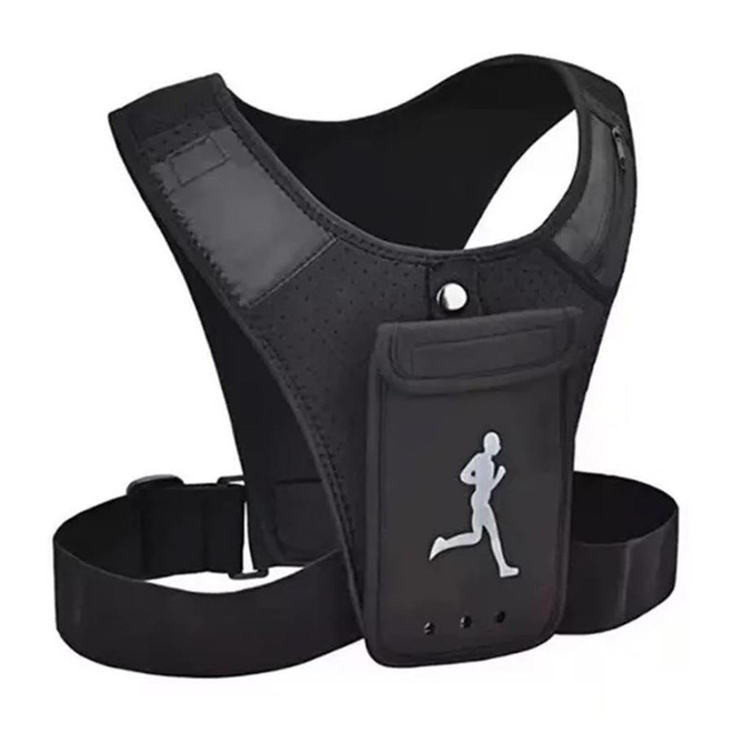 Colete Esportivo SML com Suporte De Celular E Bolsos - Foto 1