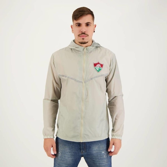 Jaqueta Corta Vento com Capuz do Fluminense Avatar Futfanatics - Masculina - Foto 1