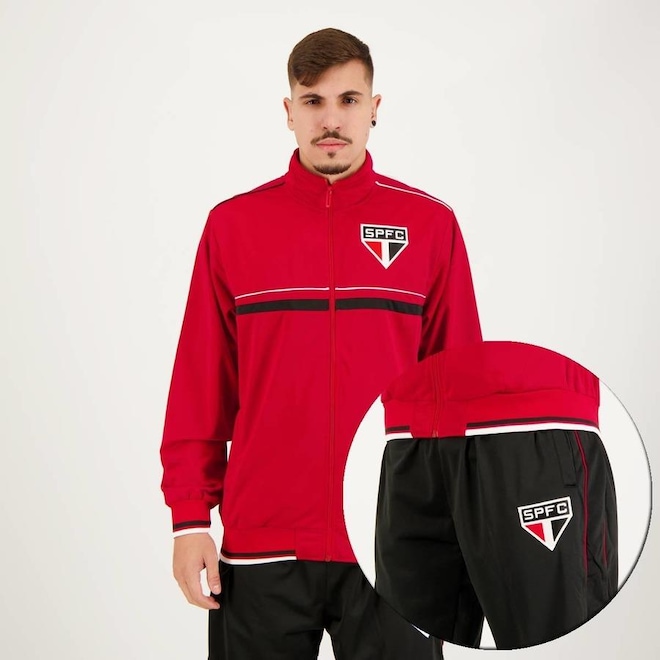 Agasalho do São Paulo Trilobal Futfanatics - Masculino - Foto 1