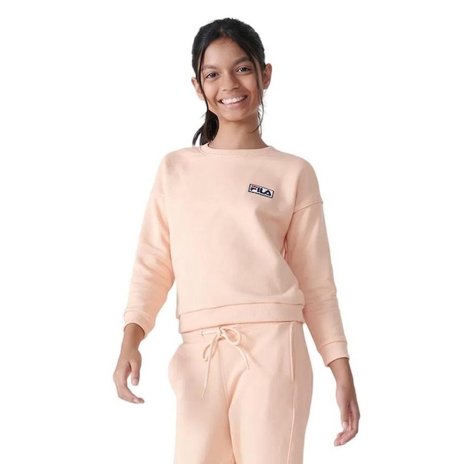 Blusão De Moletom Fila Essential - Infantil - Foto 1