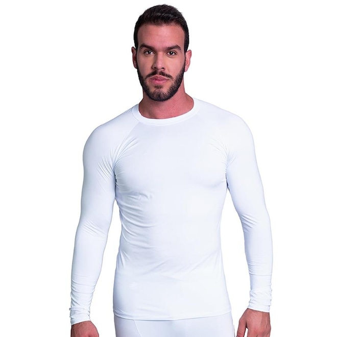 Camisa Térmica MVB Modas Proteção Uv 50 + - Masculina - Foto 1