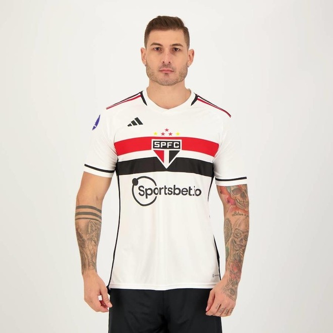 Camisa do São Paulo I 2023 Sulamericana adidas - Masculina - Foto 1