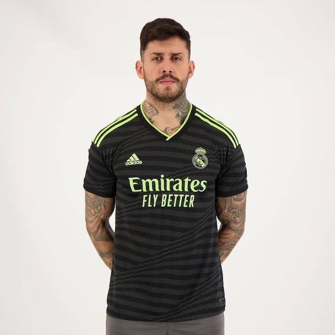Camisa Real Madrid Third 2023 9 Benzema adidas - Masculina - Foto 1