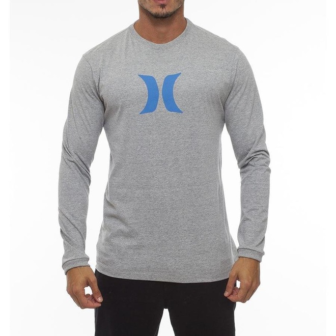Camiseta Manga Longa Hurley Icon - Masculina - Foto 1