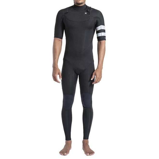 Long John Hurley Manga Curta Advant 2/2mm Fullsuit - Masculino - Foto 1