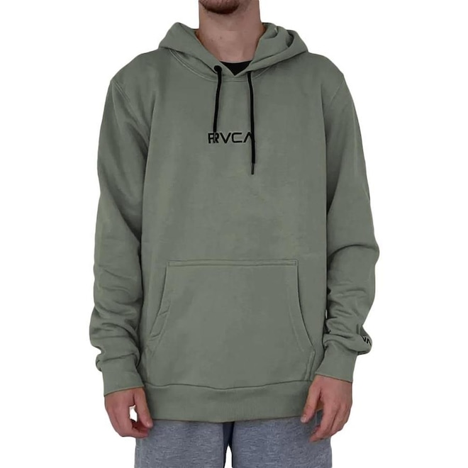 Blusão de Moletom com Capuz RVCA Canguru Tonally - Masculino - Foto 1