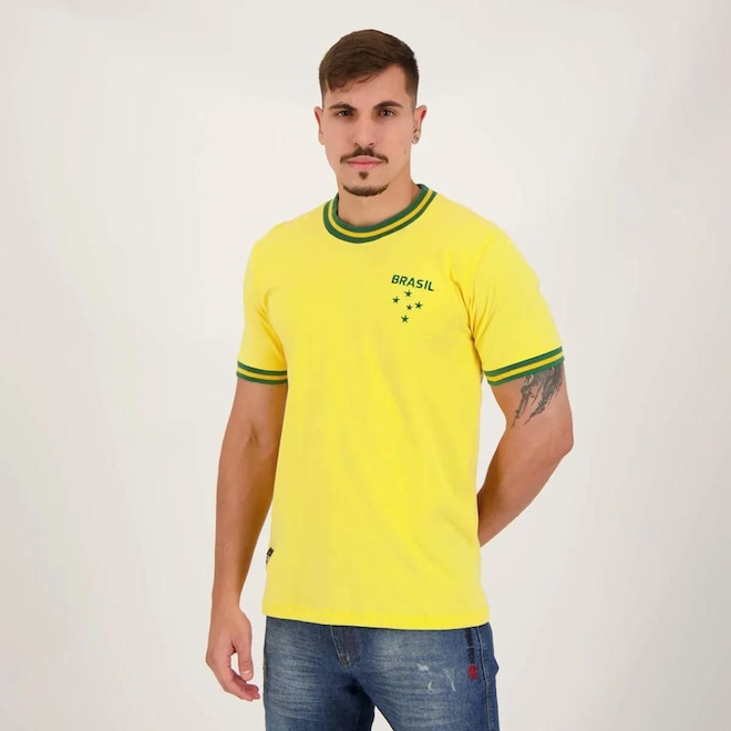 Camiseta Brasil Home Retrô Vintage Edition - Masculina - Foto 1