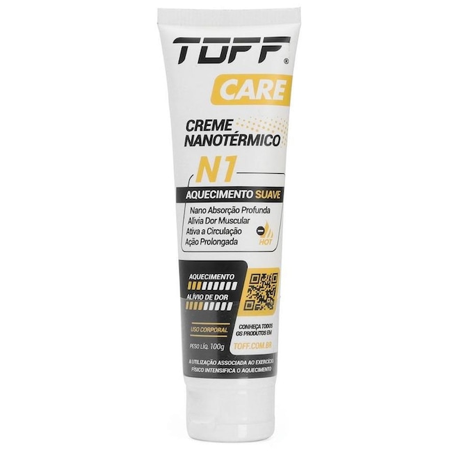 Creme Nanotermico Toff Care N1 Aquecimento Suave - 100g - Foto 1