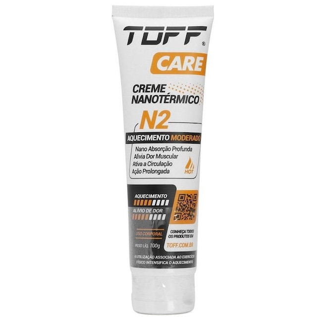 Creme Nanotermico Toff Care N2 Aquecimento Moderado - 100g - Foto 1