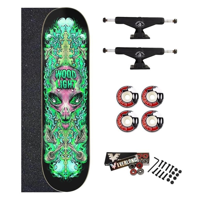 Skate Wood Light Amador Invasion Alien - Foto 1