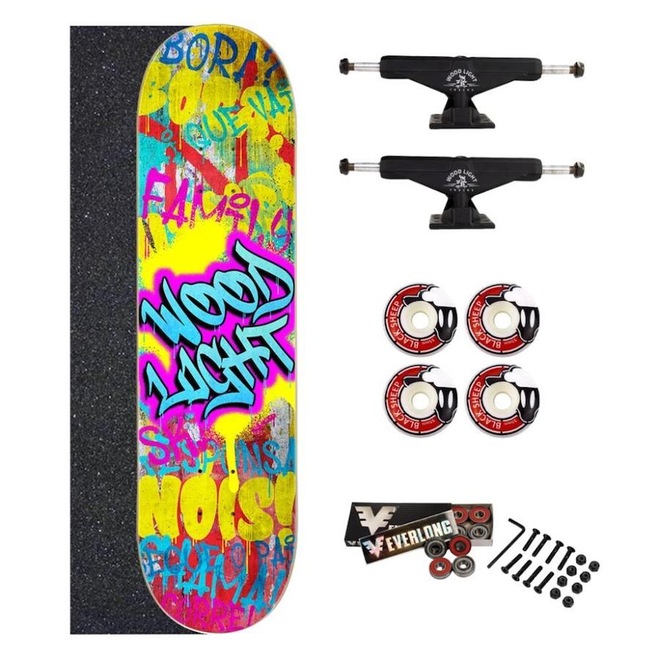 Skate Wood Light Amador Street Art Responsa - Foto 1