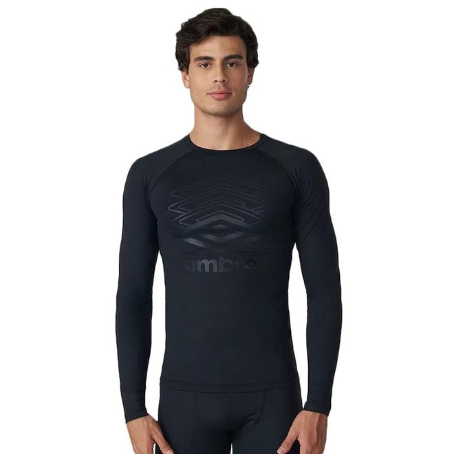 Camisa Térmica Umbro Diamond Shadow - Masculina - Foto 1