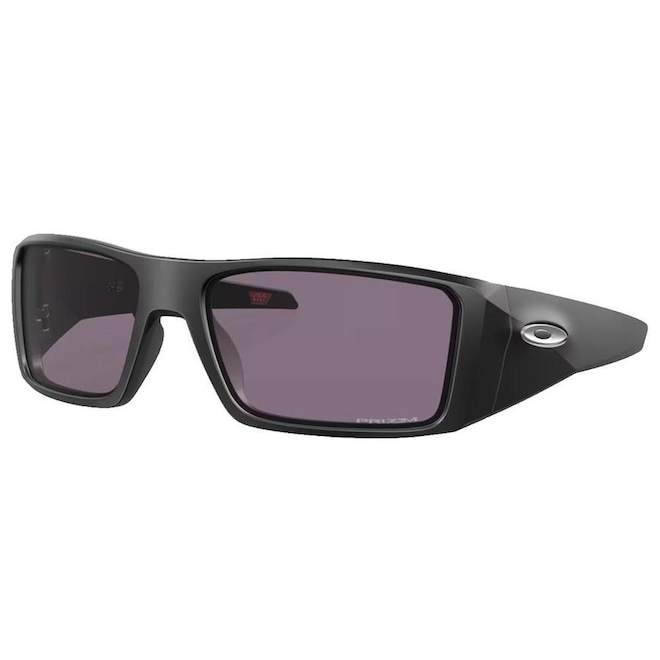 Óculos de Sol Unissex Oakley Heliostat Matte Black Prizm Grey - Foto 1