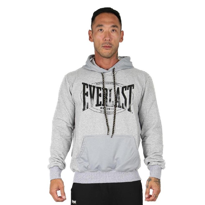 Blusão de Moletom com Capuz Everlast Canguru All 2 - Masculino - Foto 1