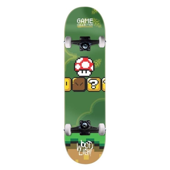 Skate Iniciante Wood Light Game Life - Foto 1