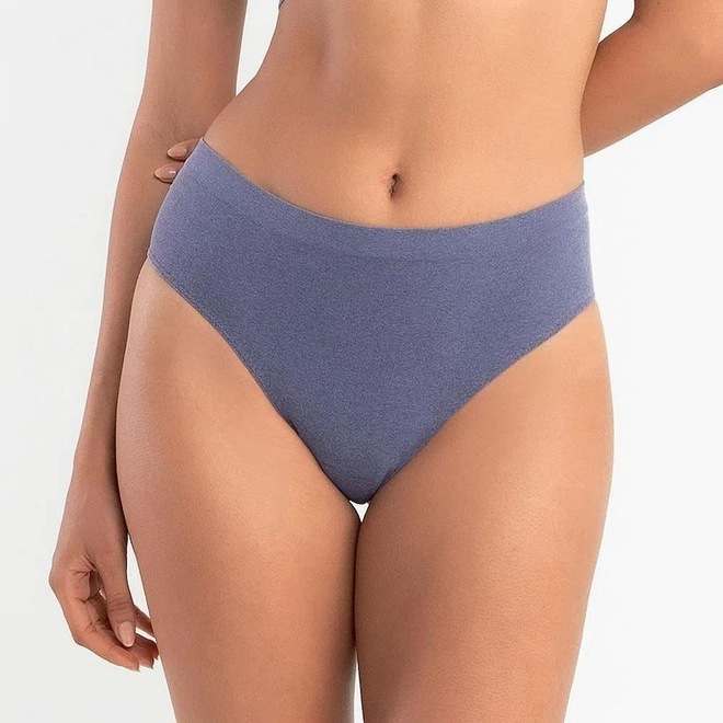 Calcinha She Alta em Microfibra Sem Costura - Feminina - Foto 1