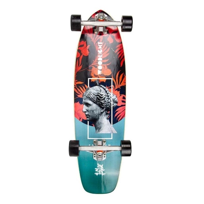 Skate Cruiser Wood Light New Surf Surfer Greek - Foto 1