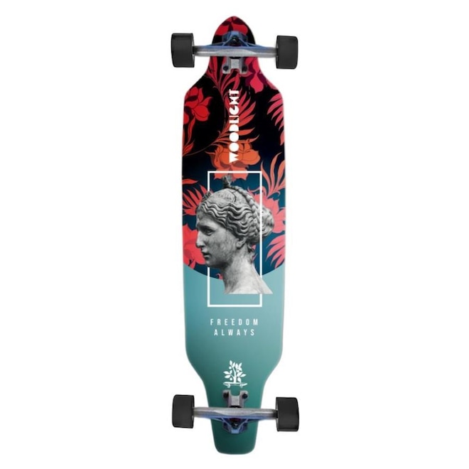 Skate Longboard Wood Light Montado Greek - Foto 1