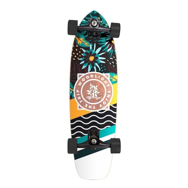 Simulador de Surf Wood Light Completo Tropicalis - Longboard - Foto 1