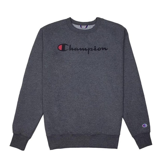 Blusão de Moletom Champion Logo Ink Script - Masculino - Foto 1