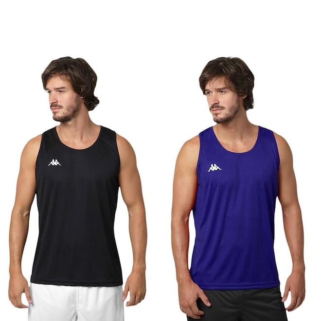 Kit Camisetas Regatas Kappa Basic - 2 Unidades - Masculinoa - Foto 1