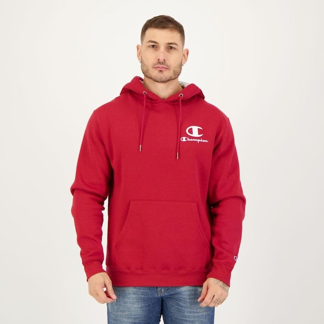 Blusão de Moletom com Capuz Champion Mini Logo - Masculino - Foto 1
