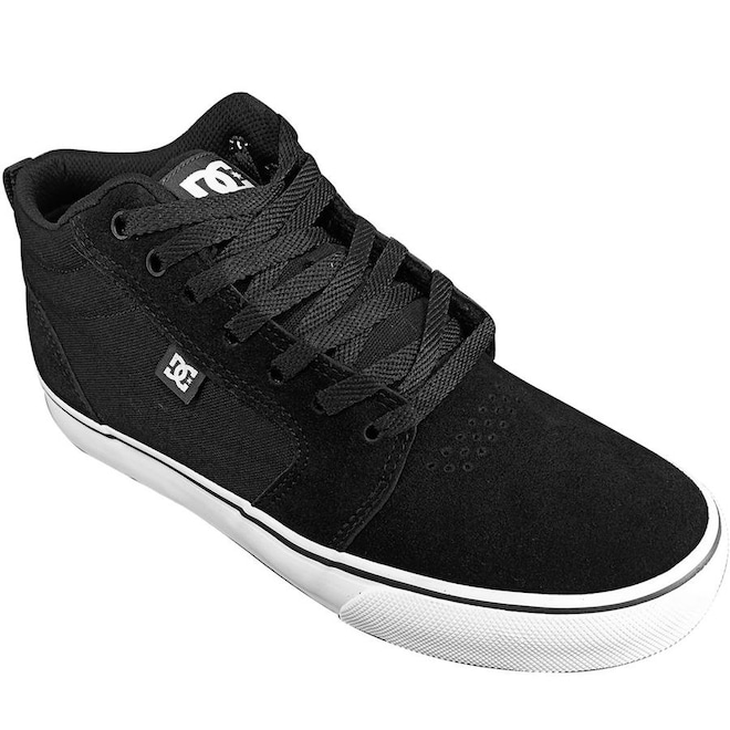 Tênis Dc Shoes Anvil LA Mid Black - Masculino - Foto 1