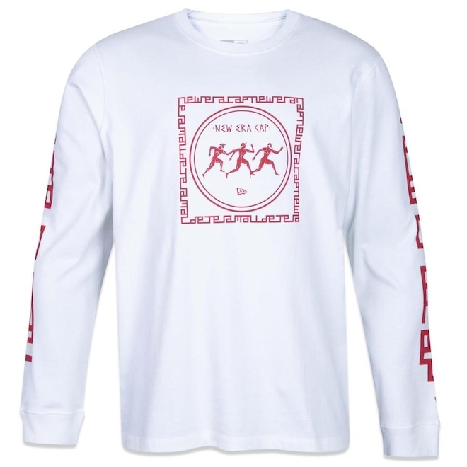 Camiseta New Era Manga Longa OLD CULTURE - Masculina - Foto 1