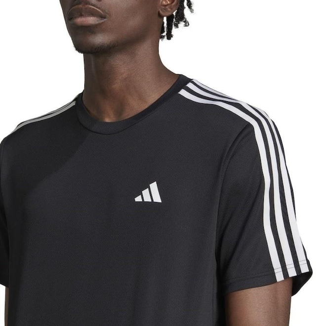 Camiseta adidas Train Essentials 3-Stripes - Masculina - Foto 1