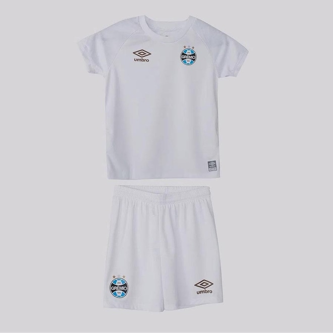 Kit do Grêmio II 2023 Umbro: Calção + Camisa - Infantil - Foto 1