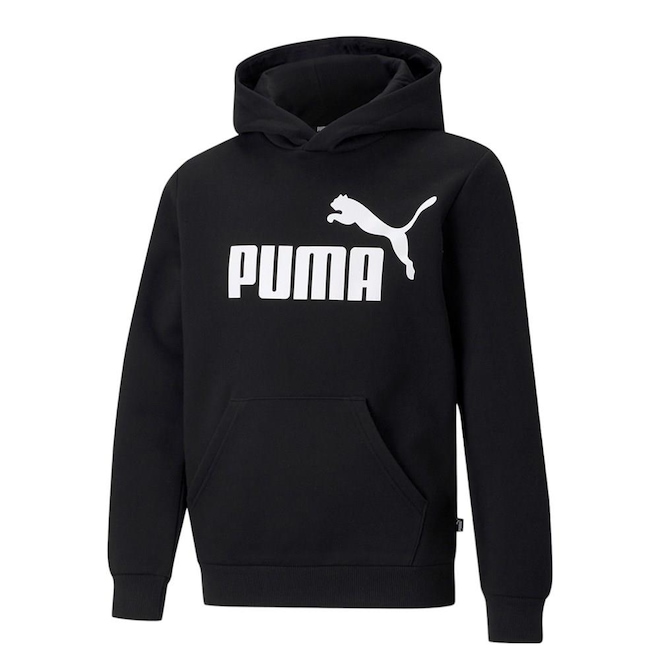 Blusão de Moletom Puma Essentials Big Logo Hoodie - Infantil - Foto 1