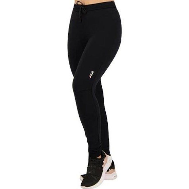 Calça Legging Fila Letter Premium - Feminina - Foto 1