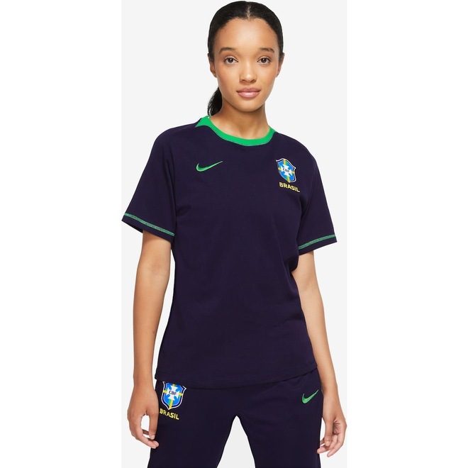 Camiseta do Brasil Travel Nike - Feminina - Foto 1