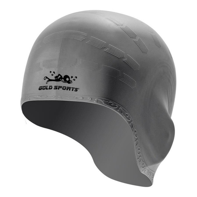 Touca de Natação Gold Sports Ergononico Ultra Confort com Cobertura das Orelhas - Adulto - Foto 1