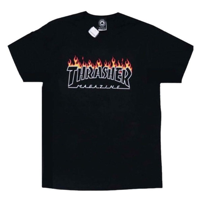 Camiseta Thrasher Schorched - Masculina - Foto 1