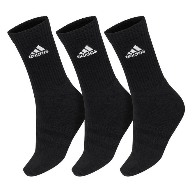 Meia adidas Cushion Cano Alto Pack - 03 Pares - 38 ao 40 - Foto 1