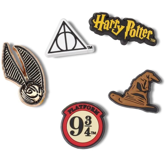 Kit Jibbitz Crocs Símbolos Harry Potter - 5 Unidades - Foto 1
