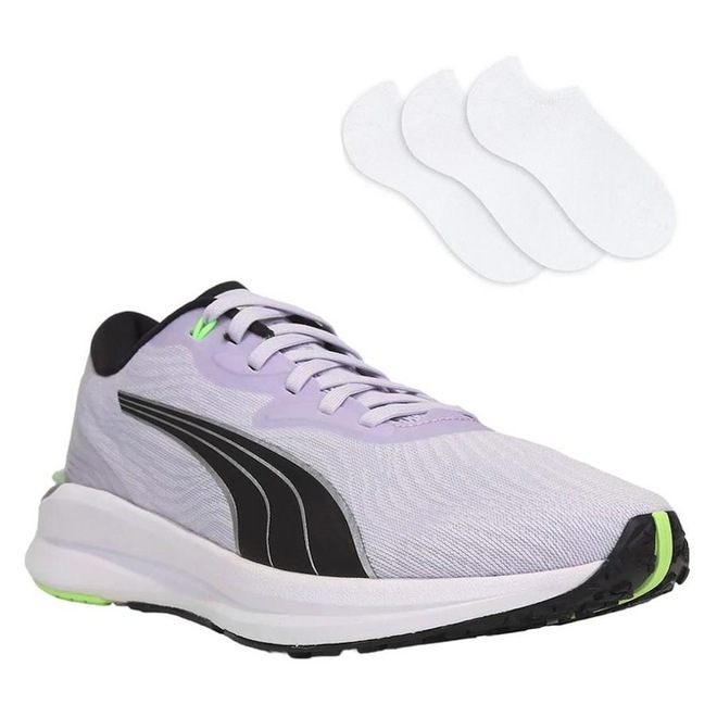 Kit Tênis Puma Electrify Nitro 2 com 3 Pares de Meias - Feminino - Foto 1