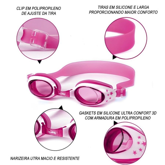 Óculos de Natação Gold Sports Little Bubble Star - Infantil - Foto 1