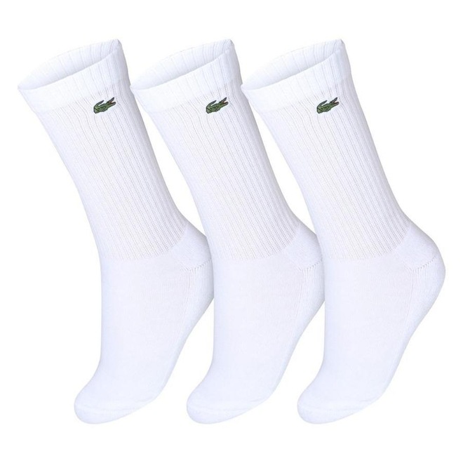 Kit Meias Lacoste Core Active Performance 39 ao 42 - 03 Pares - Unissex - Foto 1