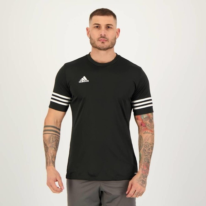 Camisa adidas Entrada 14 Logo - Masculina - Foto 1