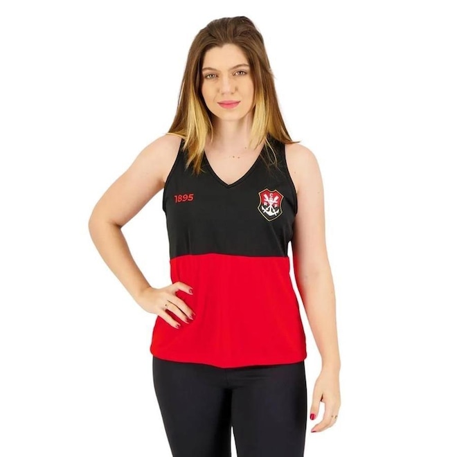 Camiseta Regata do Flamengo Braziline Blockchain - Feminina - Foto 1