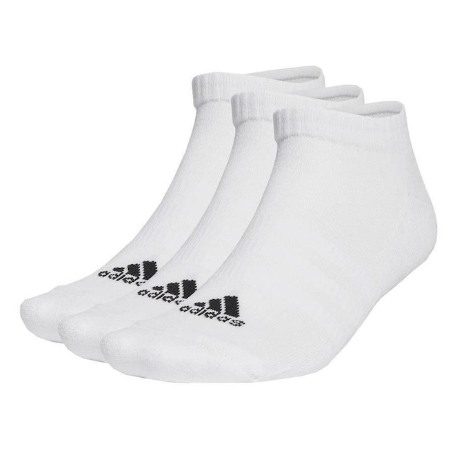 Kit de Meias adidas Cano Baixo com 6 Pares - Adulto - Foto 1