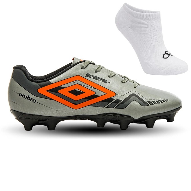Chuteira de Campo Umbro Prisma + Meias - Adulto - Foto 1